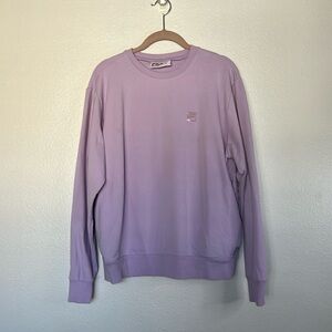 EUC FILA Lavender Long Sleeve Crew Cotton Sweatshirt with Pockets Sz. L